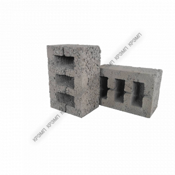 Керамзитобетонный блок 250х188х390 - КРЭМП | ЖБИ изделия и материалы для благоустройства территорий
